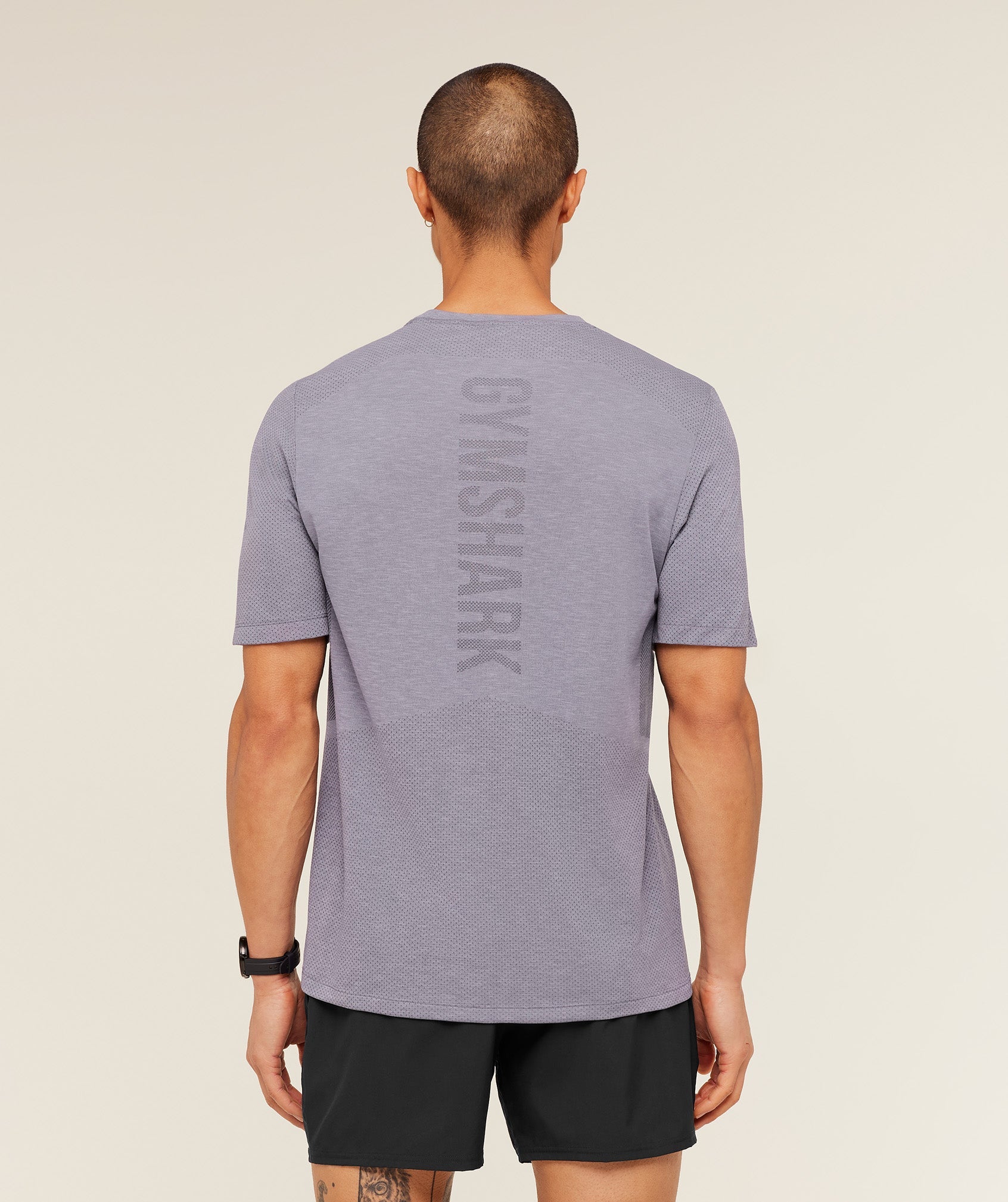 Lightweight Seamless T-Shirt - GS Fog Purple/ Marl — imagem 5
