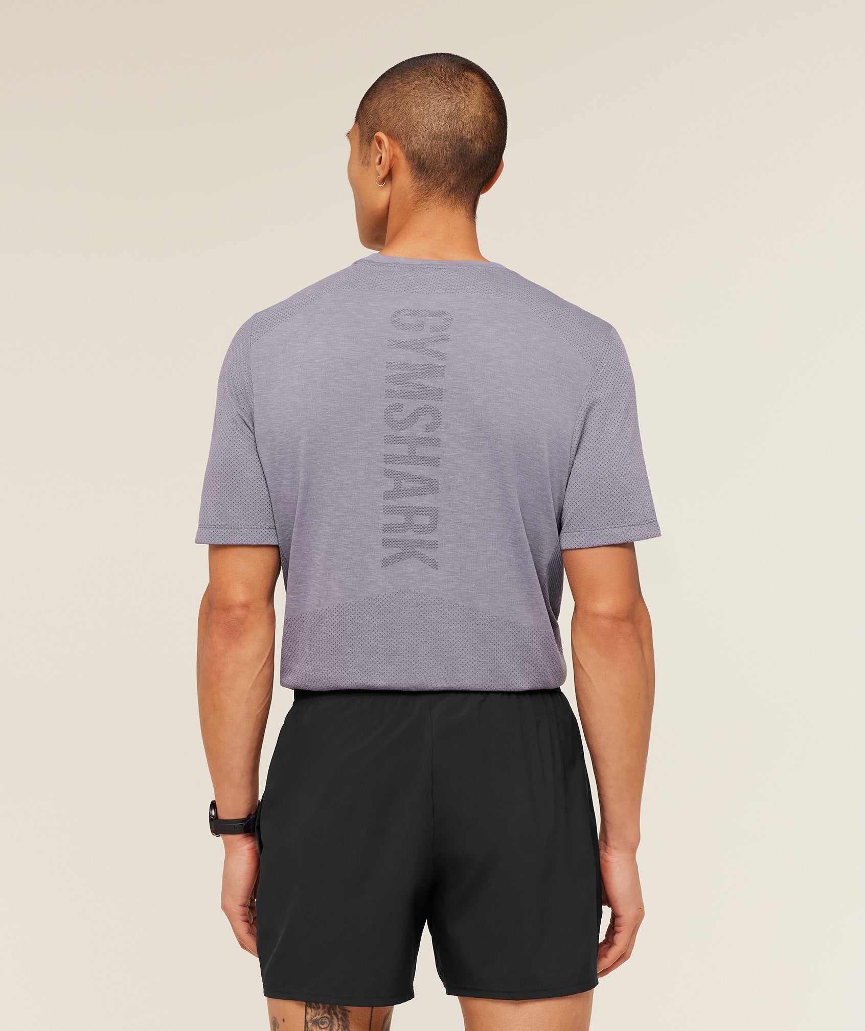 Lightweight Seamless T-Shirt - GS Fog Purple/ Marl — imagem 2