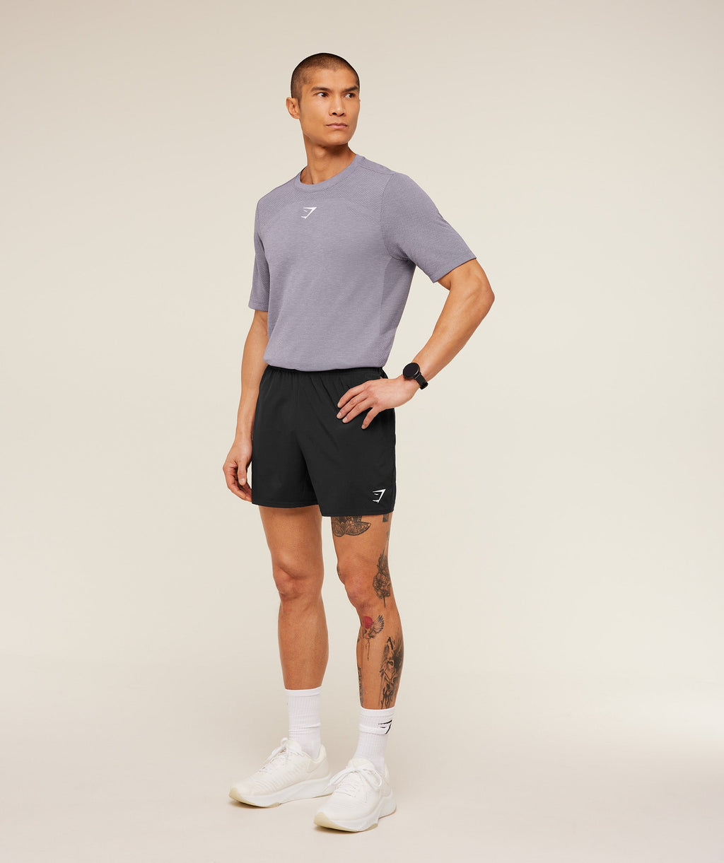 Lightweight Seamless T-Shirt - GS Fog Purple/ Marl — imagem 4