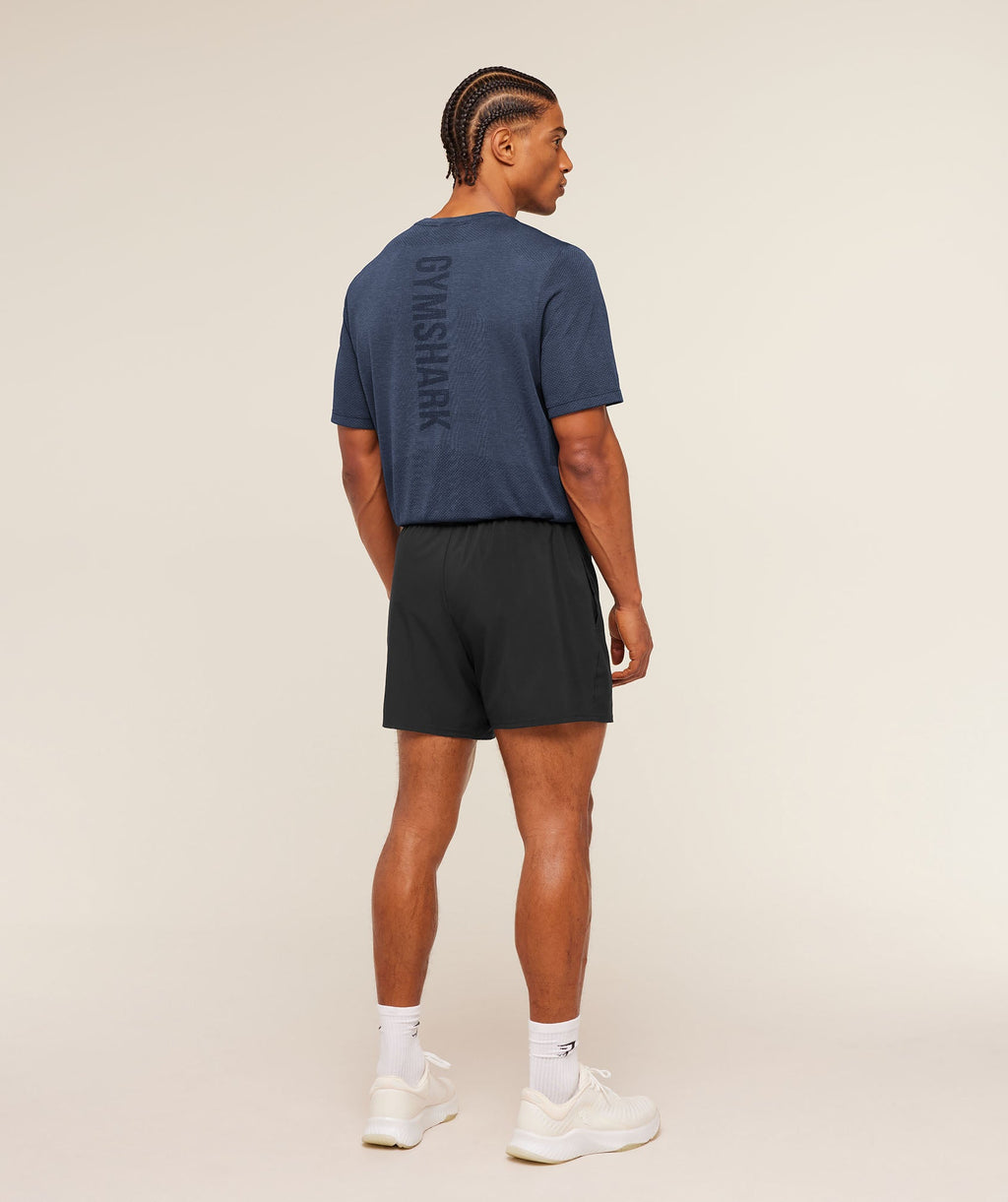 Lightweight Seamless T-Shirt - Heavy Blue/Marl — imagem 7