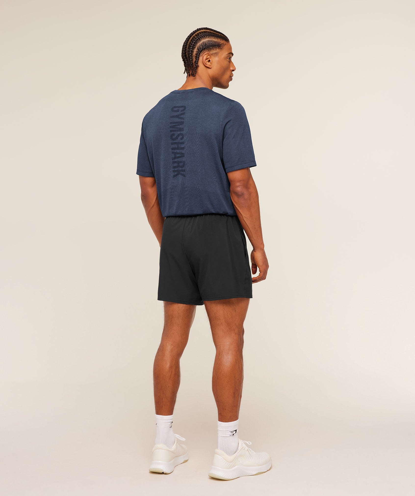 Lightweight Seamless T-Shirt - Heavy Blue/Marl — imagem 7