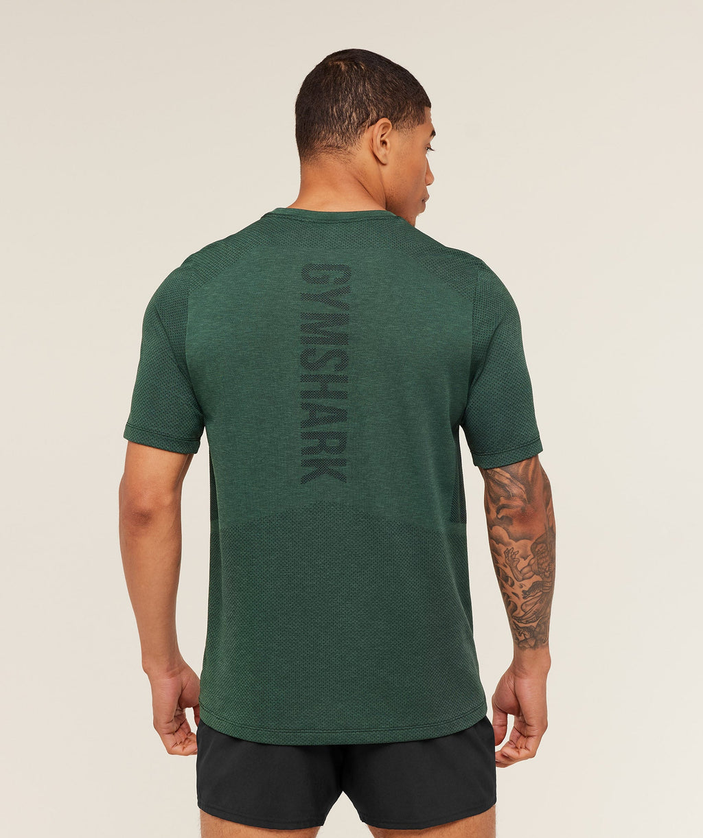 Lightweight Seamless T-Shirt - GS Victory Green/ Marl — imagem 1