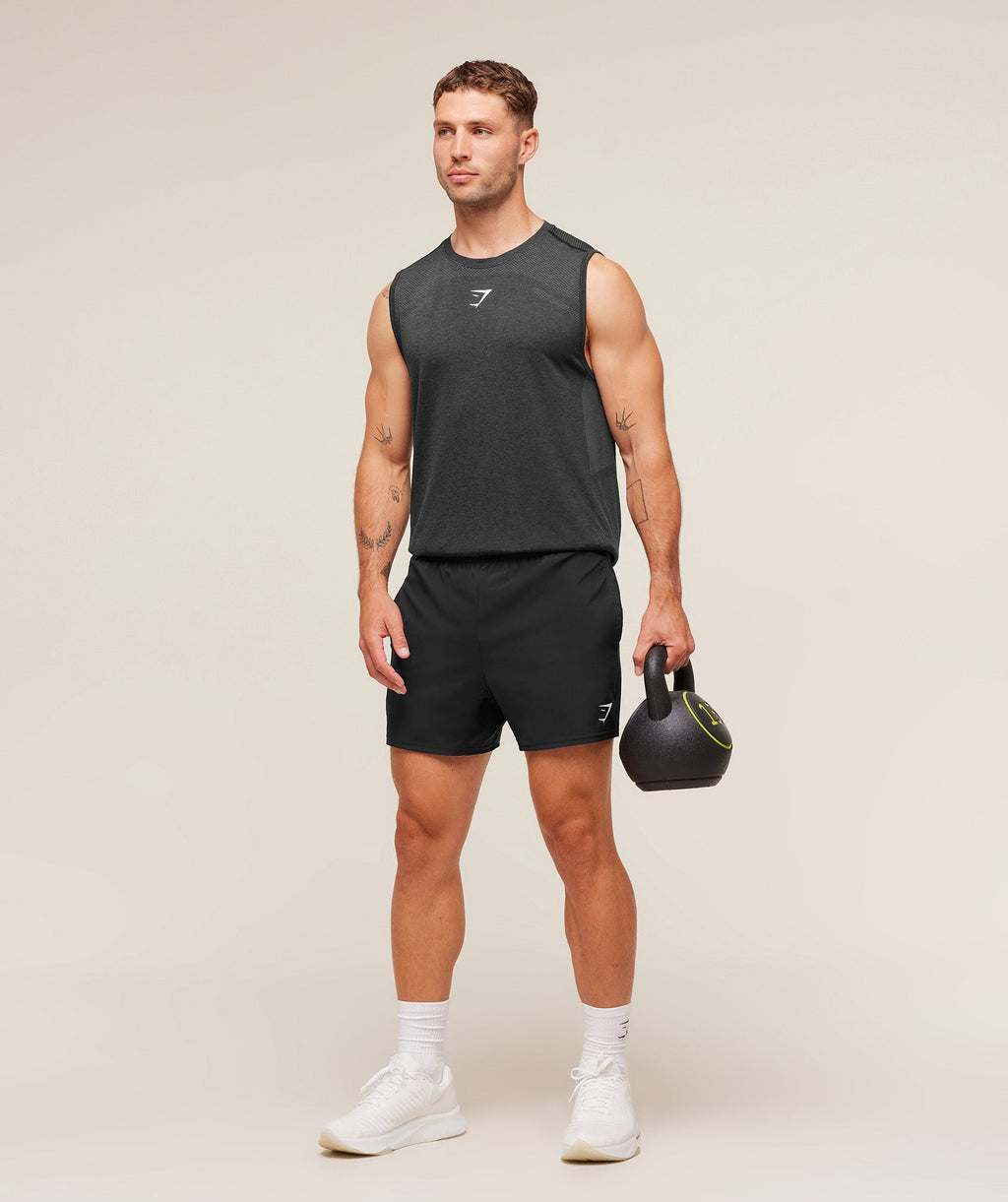 Lightweight Seamless Tank - Black/Silhouette Grey — imagem 4