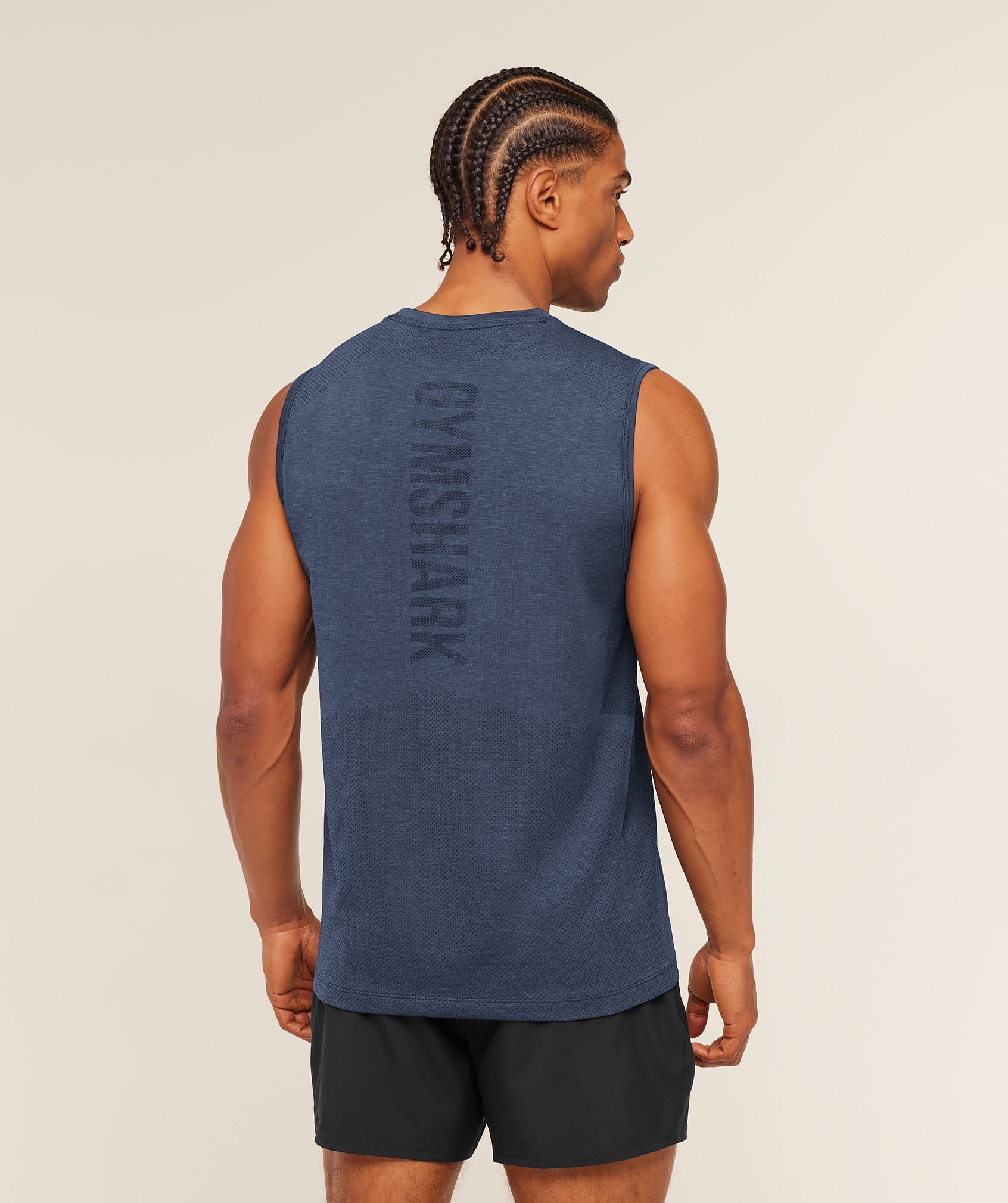 Lightweight Seamless Tank - Heavy Blue/Marl — imagem 4