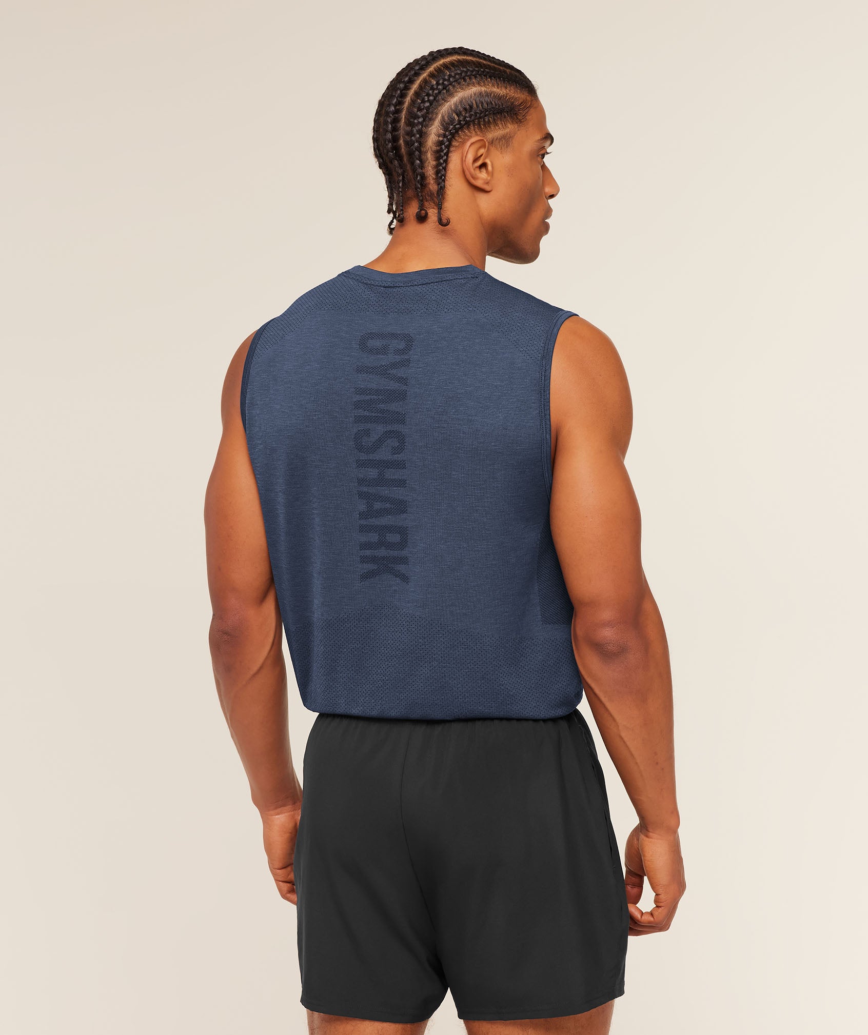 Lightweight Seamless Tank - Heavy Blue/Marl — imagem 2