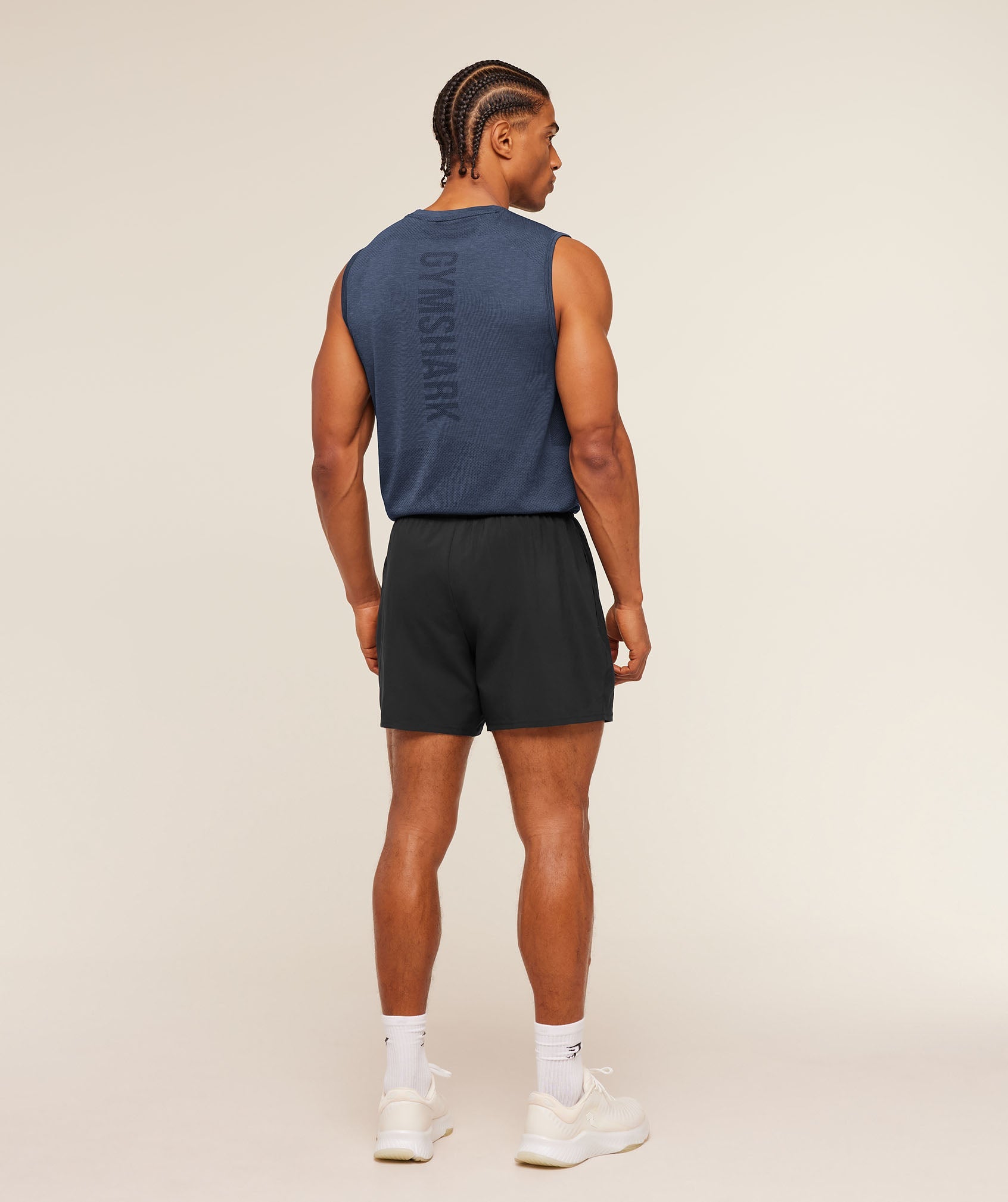Lightweight Seamless Tank - Heavy Blue/Marl — imagem 7