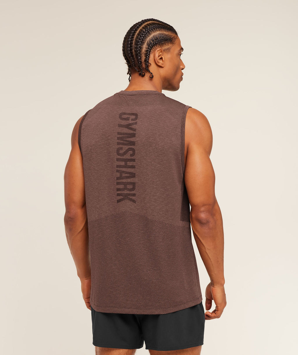 Lightweight Seamless Tank - Soft Brown/Marl — imagem 4