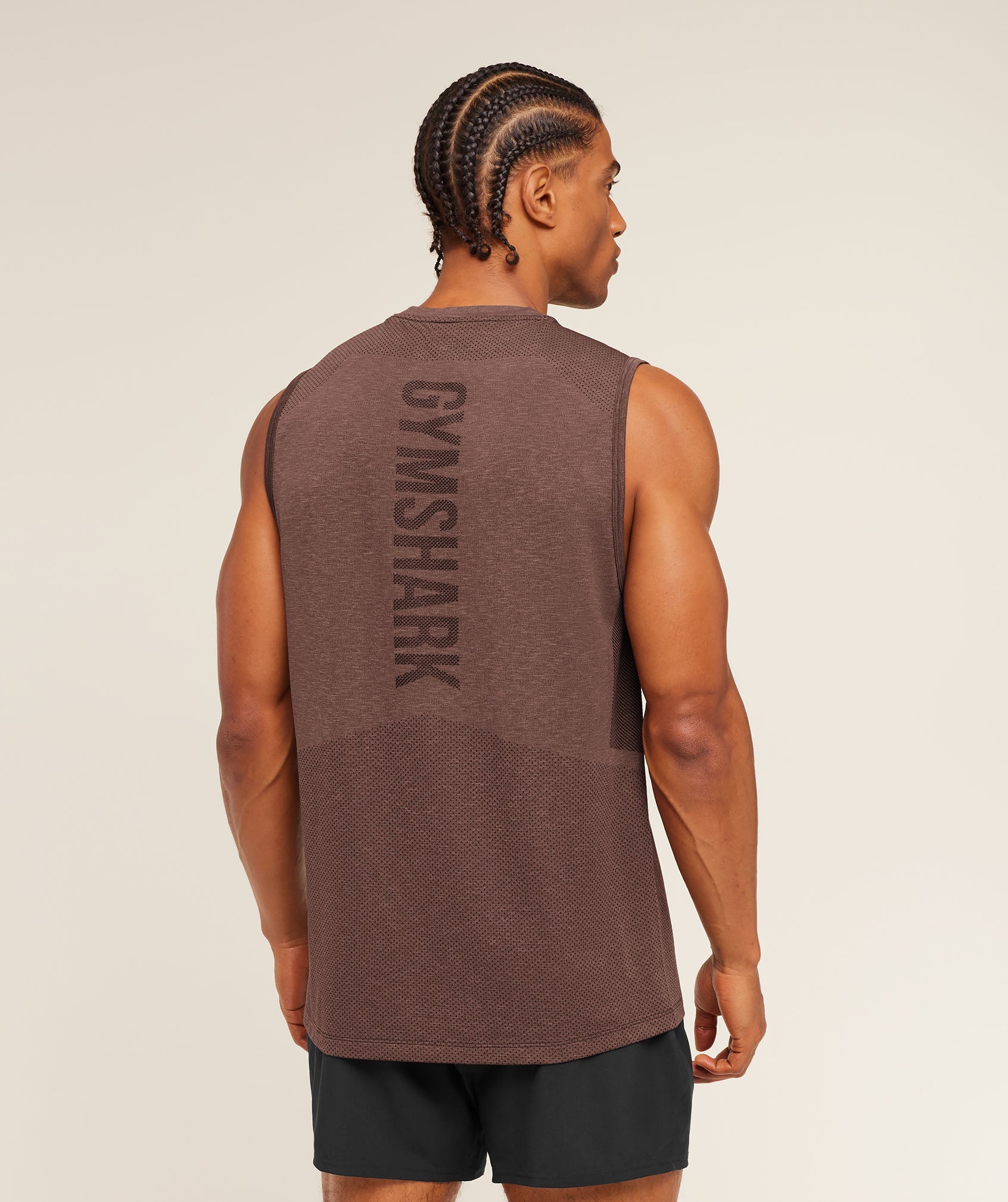 Lightweight Seamless Tank - Soft Brown/Marl — imagem 4