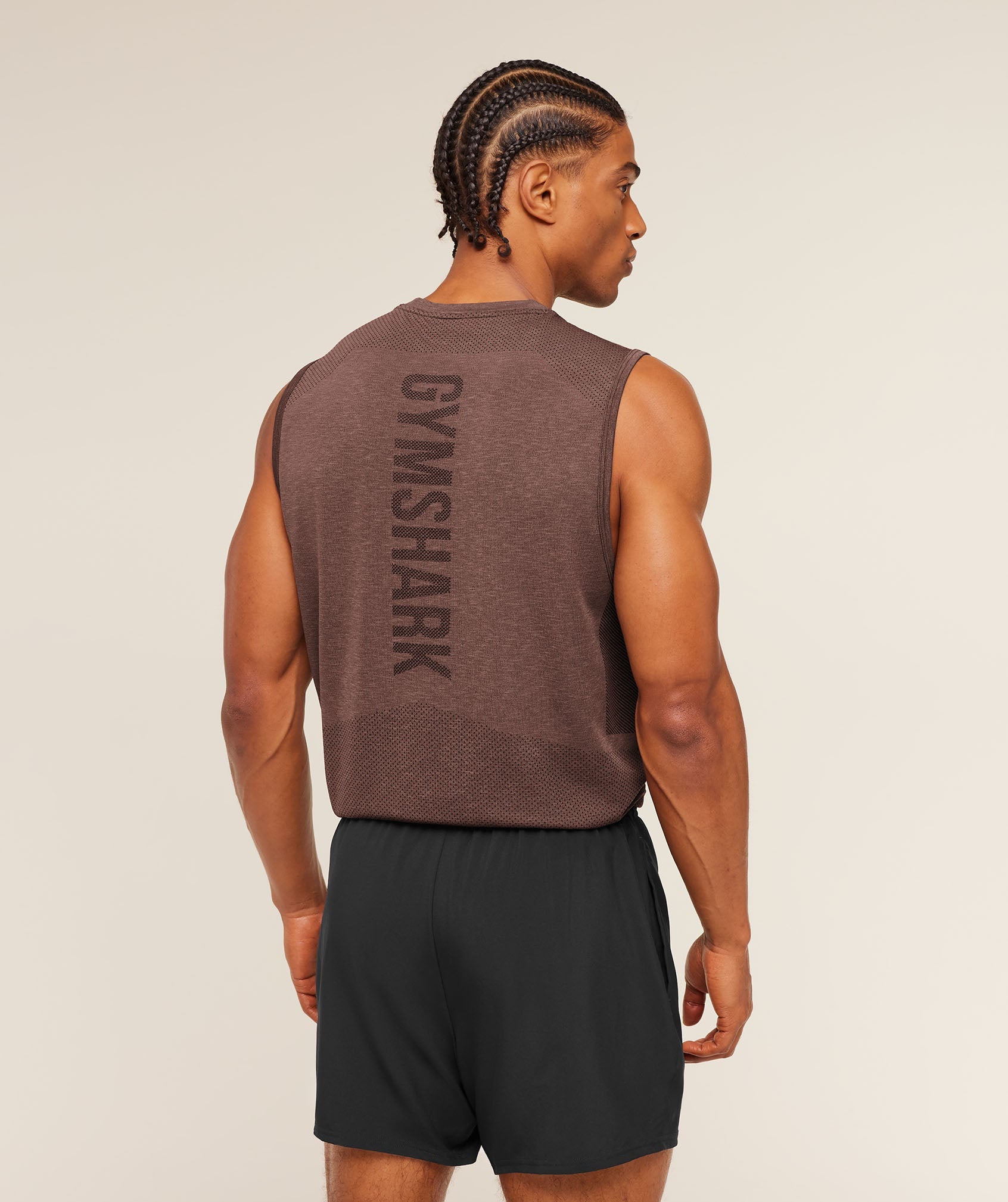 Lightweight Seamless Tank - Soft Brown/Marl — imagem 2
