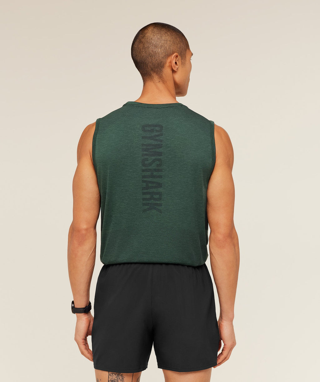 Lightweight Seamless Tank - GS Victory Green/ Marl — imagem 4
