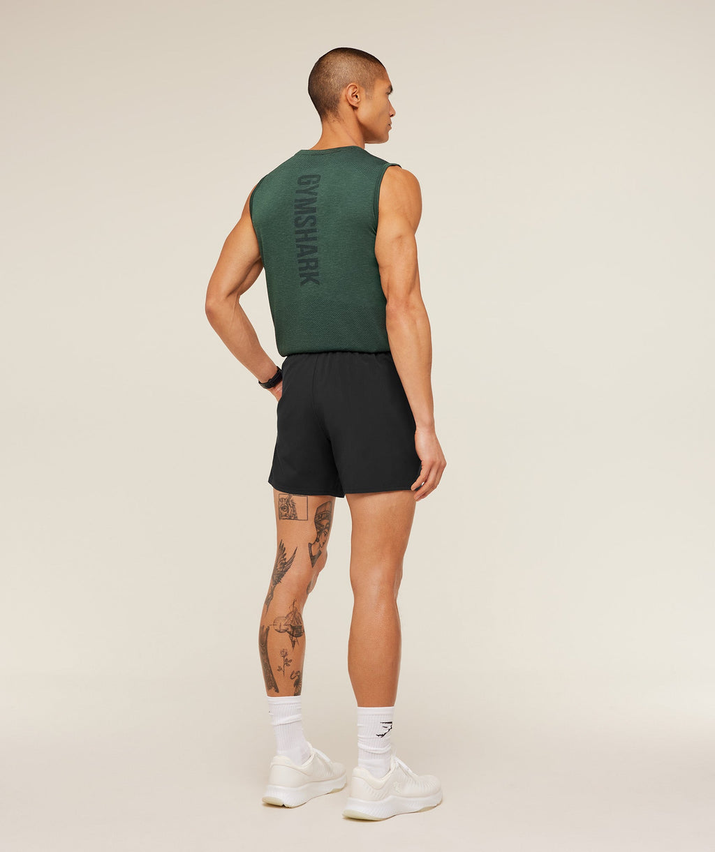 Lightweight Seamless Tank - GS Victory Green/ Marl — imagem 7