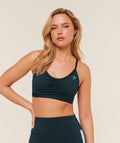 Ruched Sports Bra - Deep Petrol Blue — imagem 1