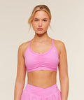 Ruched Sports Bra - Focus Pink — imagem 1
