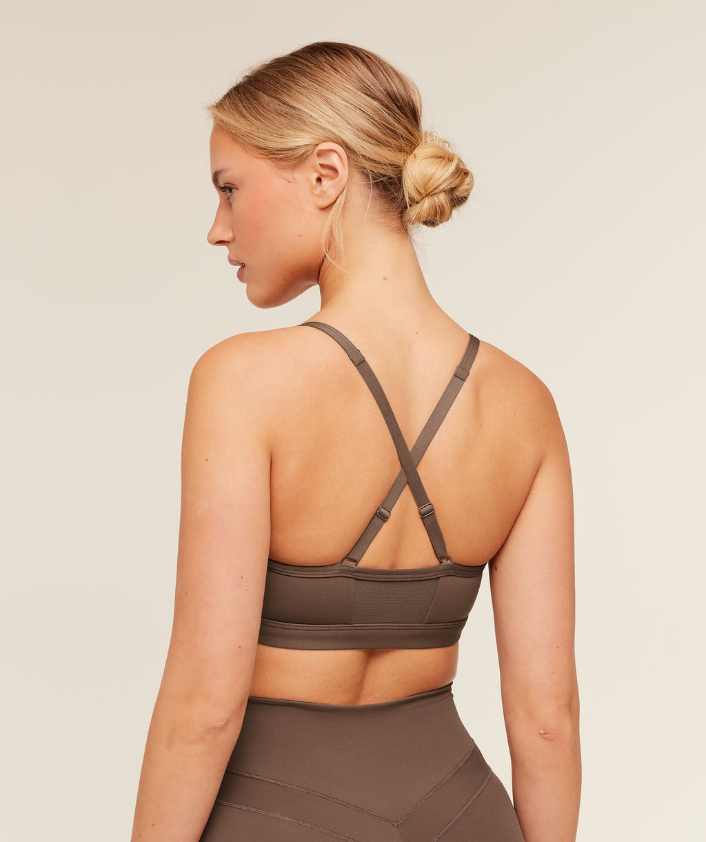 Ruched Sports Bra - Soft Brown — imagem 2