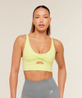 Twist Front Sports Bra - Sorbet Yellow — imagem 1