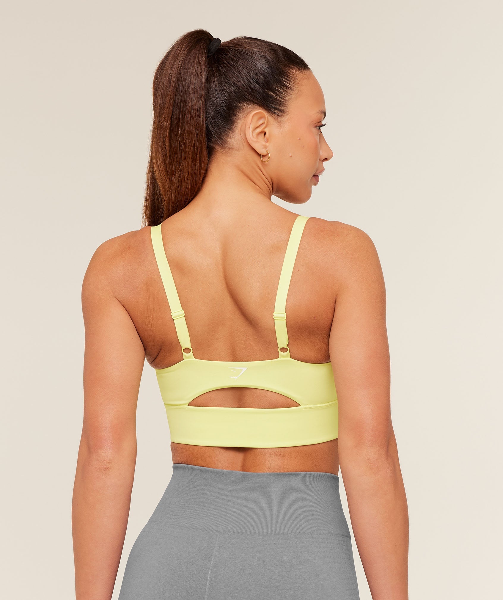 Twist Front Sports Bra - Sorbet Yellow — imagem 2