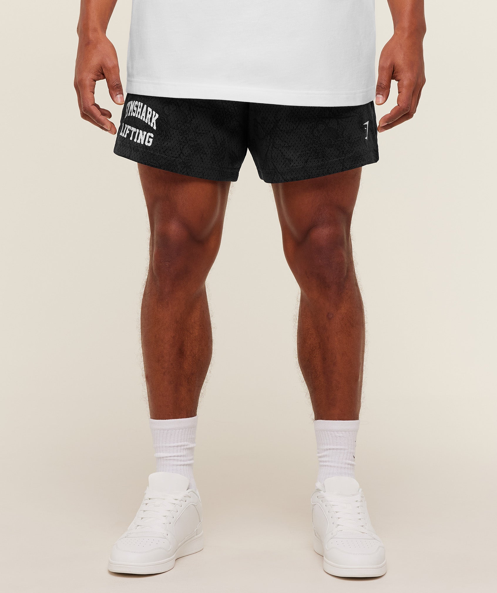Lifting Mesh 5" Shorts - Black/Grey — imagem 1