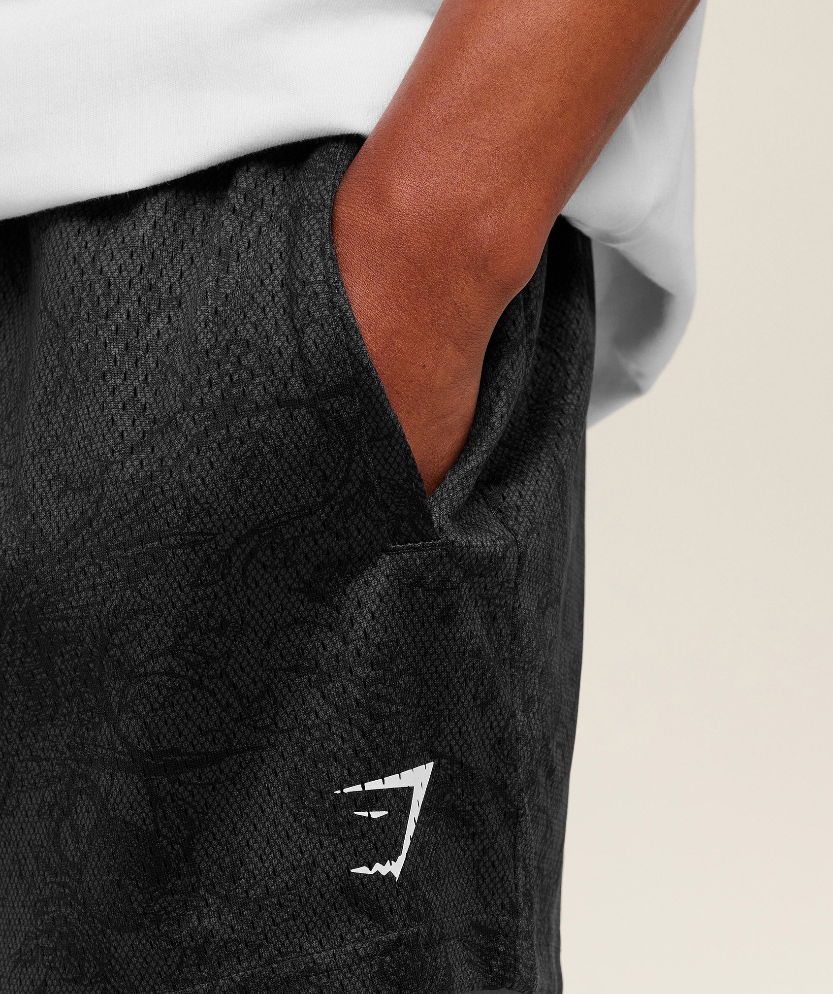 Lifting Mesh 5" Shorts - Black/Grey — imagem 6