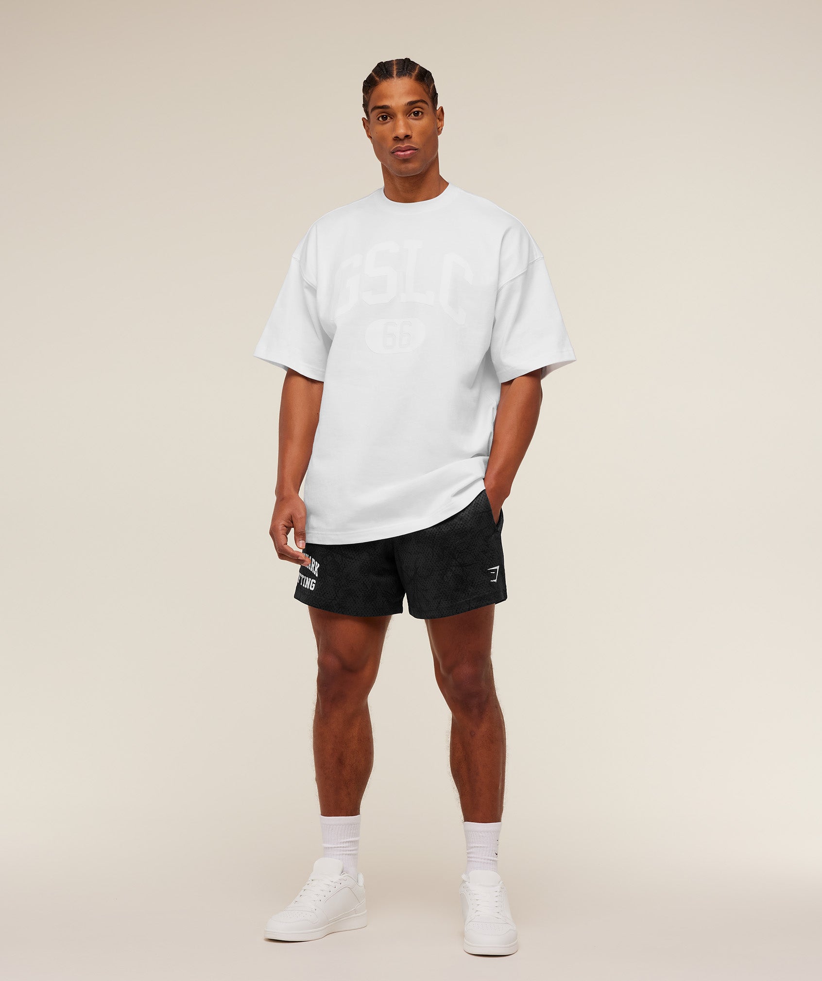 Lifting Mesh 5" Shorts - Black/Grey — imagem 7