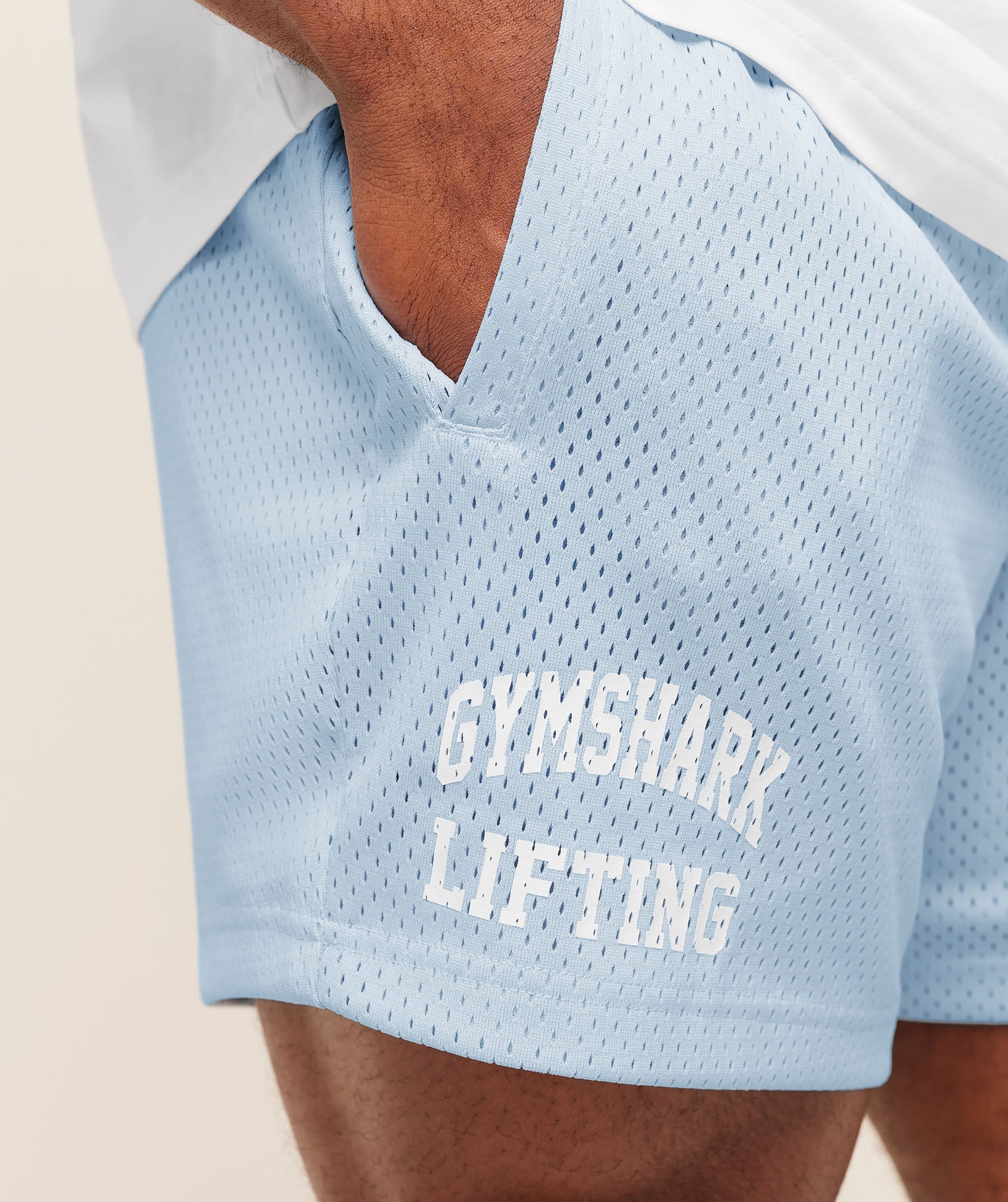 Lifting Mesh 5" Shorts - Chilled Blue — imagem 4