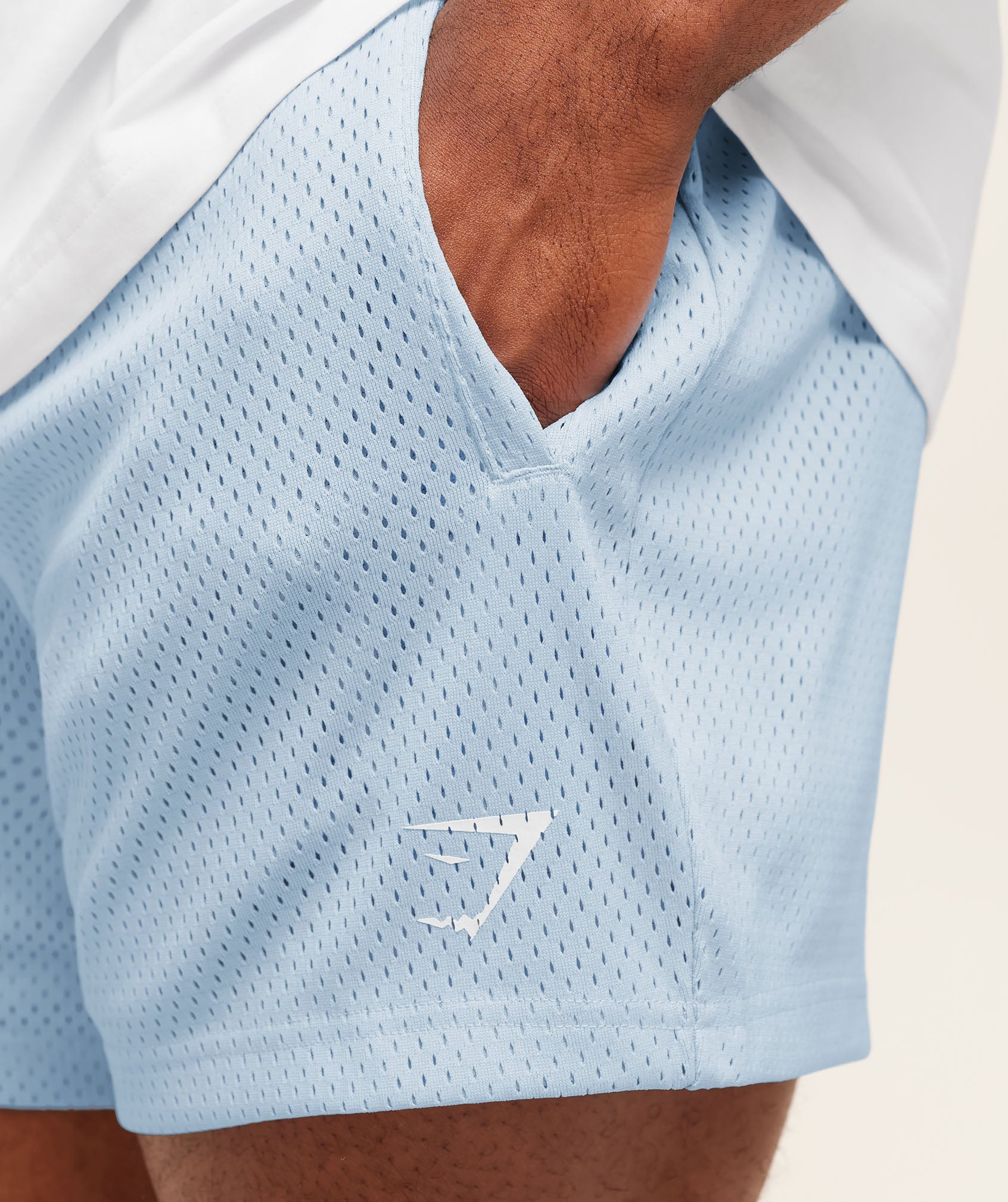 Lifting Mesh 5" Shorts - Chilled Blue — imagem 5