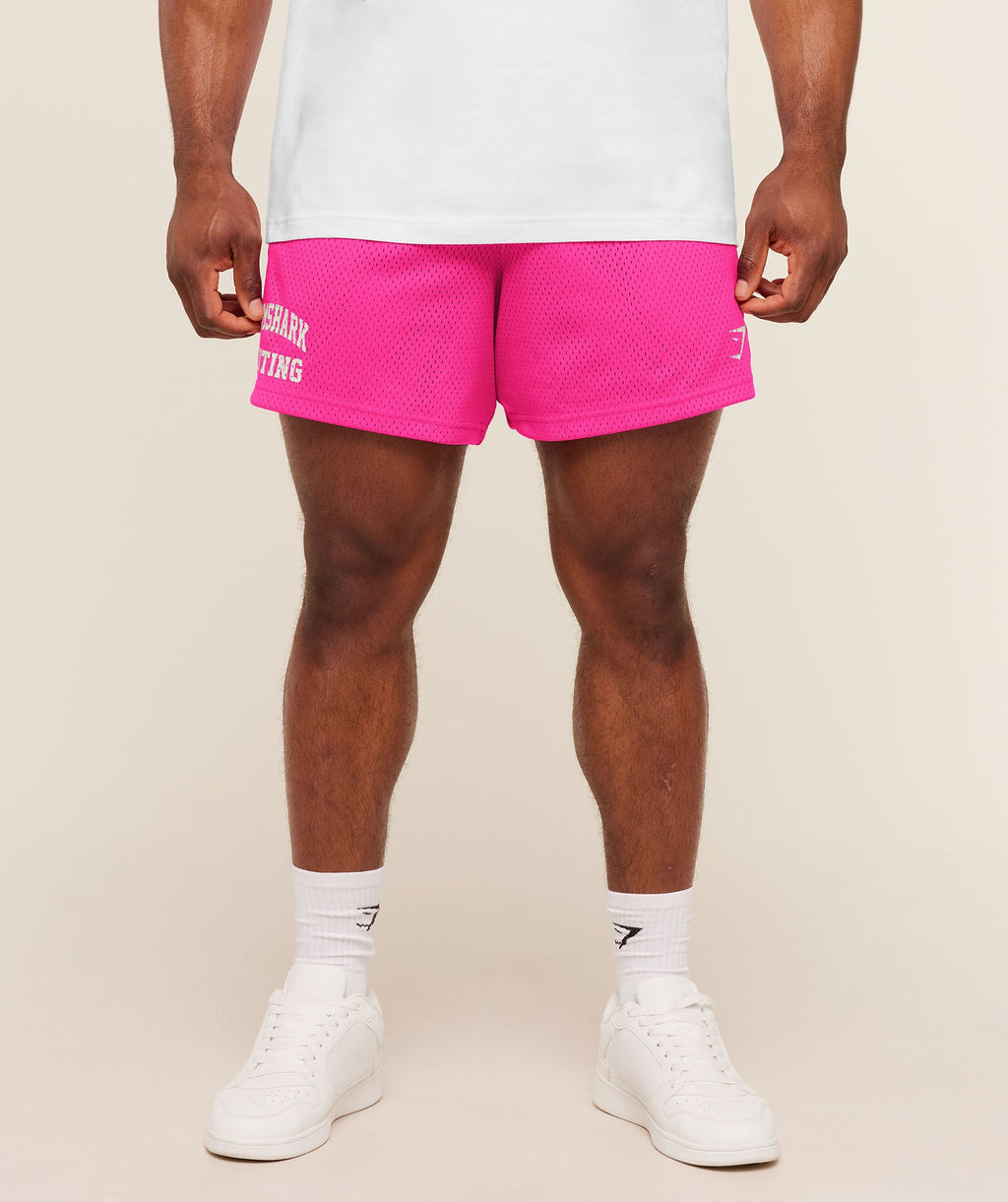 Lifting Mesh 5" Shorts - Super-Set Pink — imagem 1