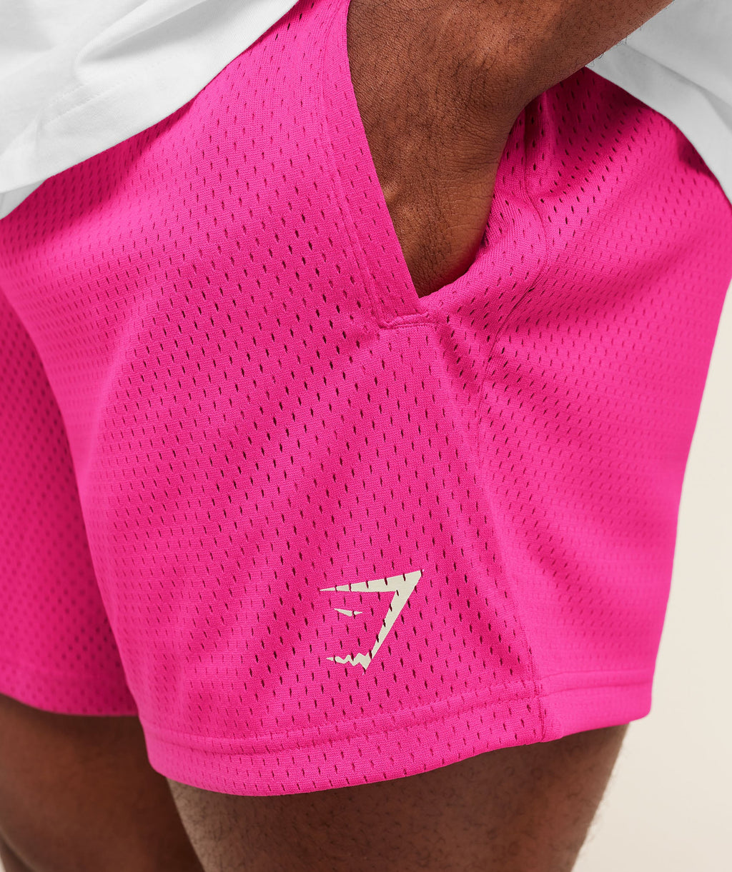 Lifting Mesh 5" Shorts - Super-Set Pink — imagem 5