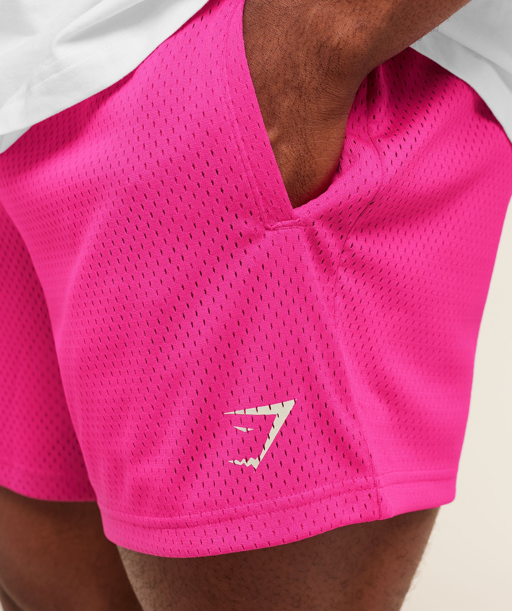 Lifting Mesh 5" Shorts - Super-Set Pink — imagem 5