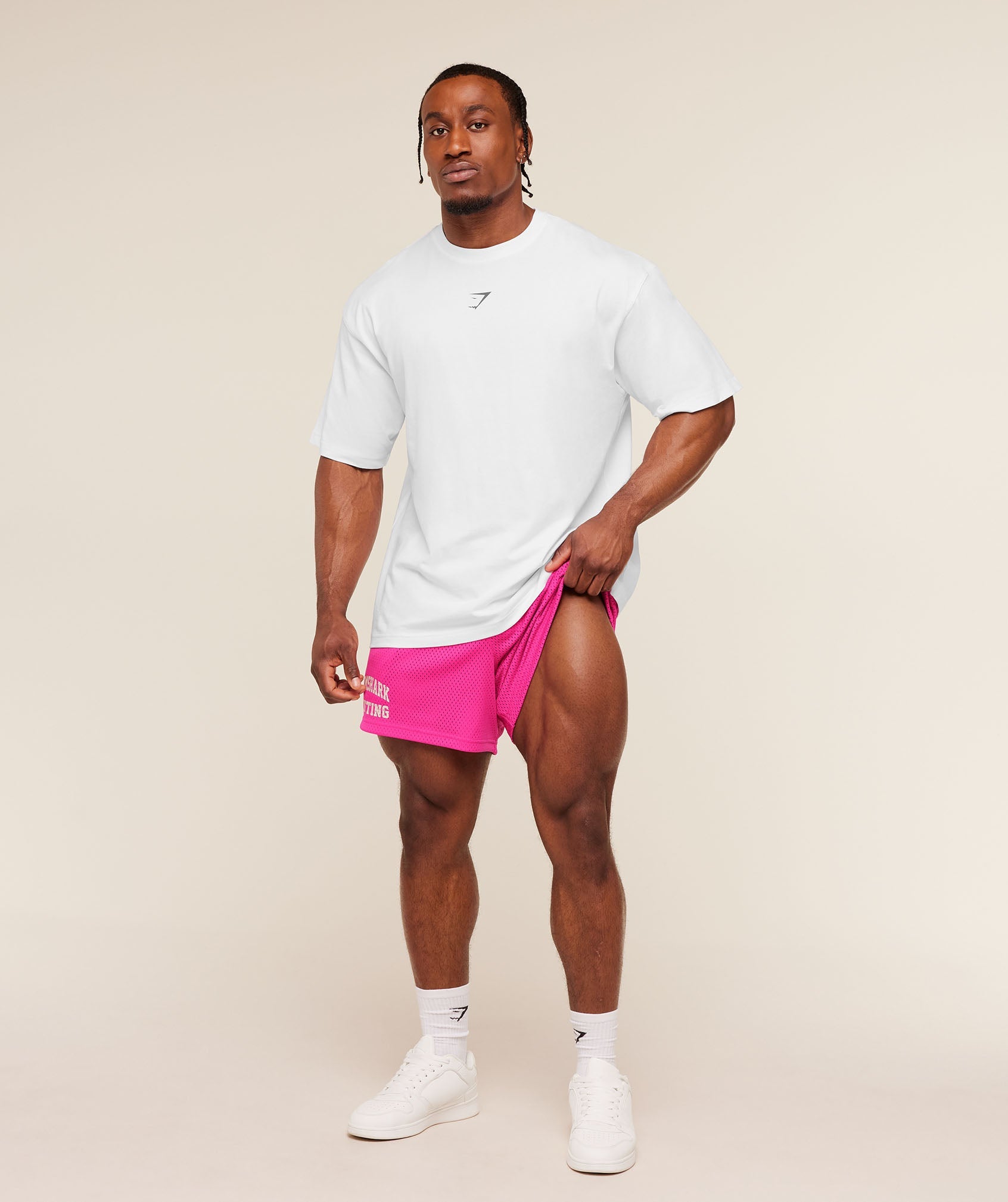 Lifting Mesh 5" Shorts - Super-Set Pink — imagem 7