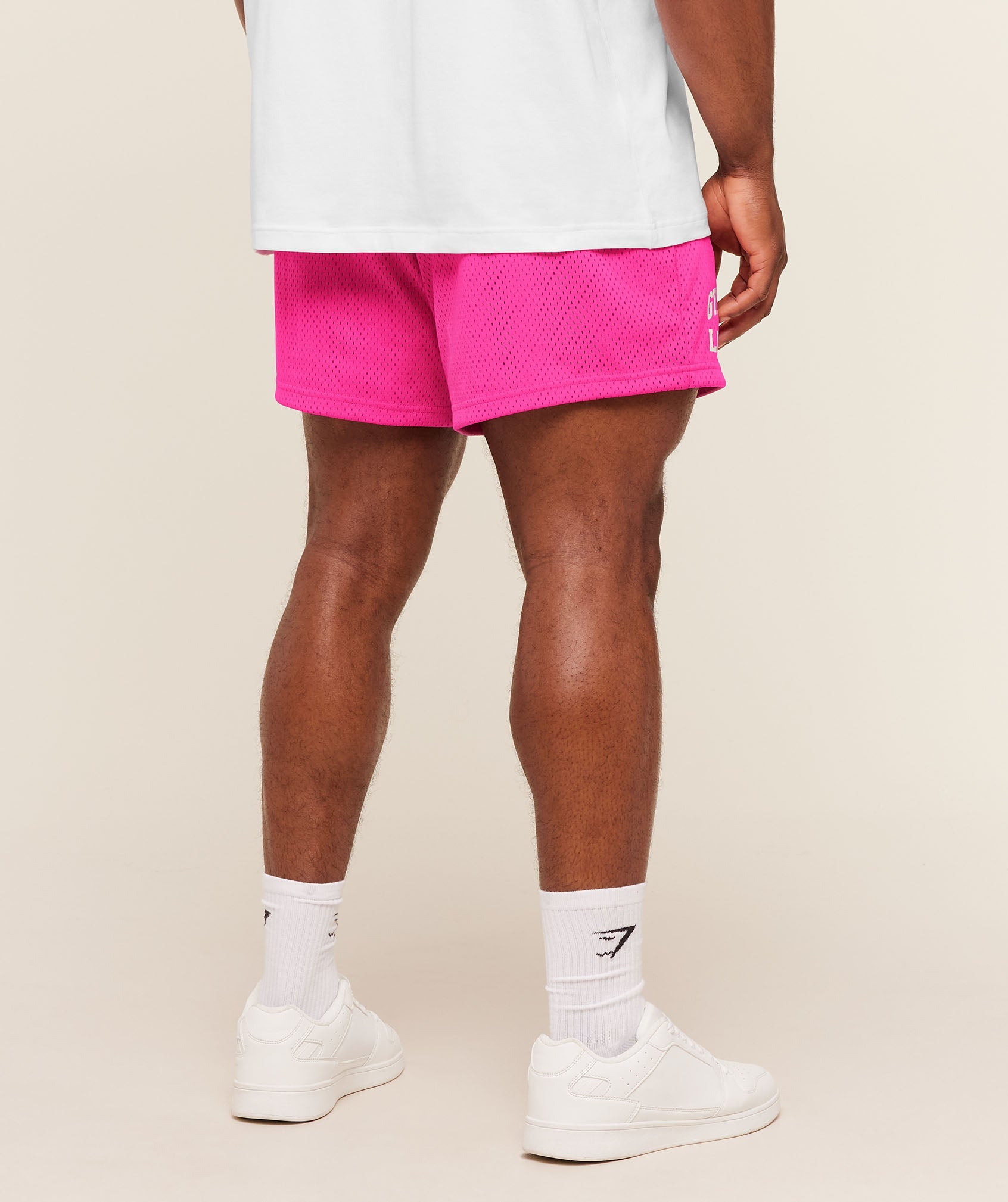 Lifting Mesh 5" Shorts - Super-Set Pink — imagem 2