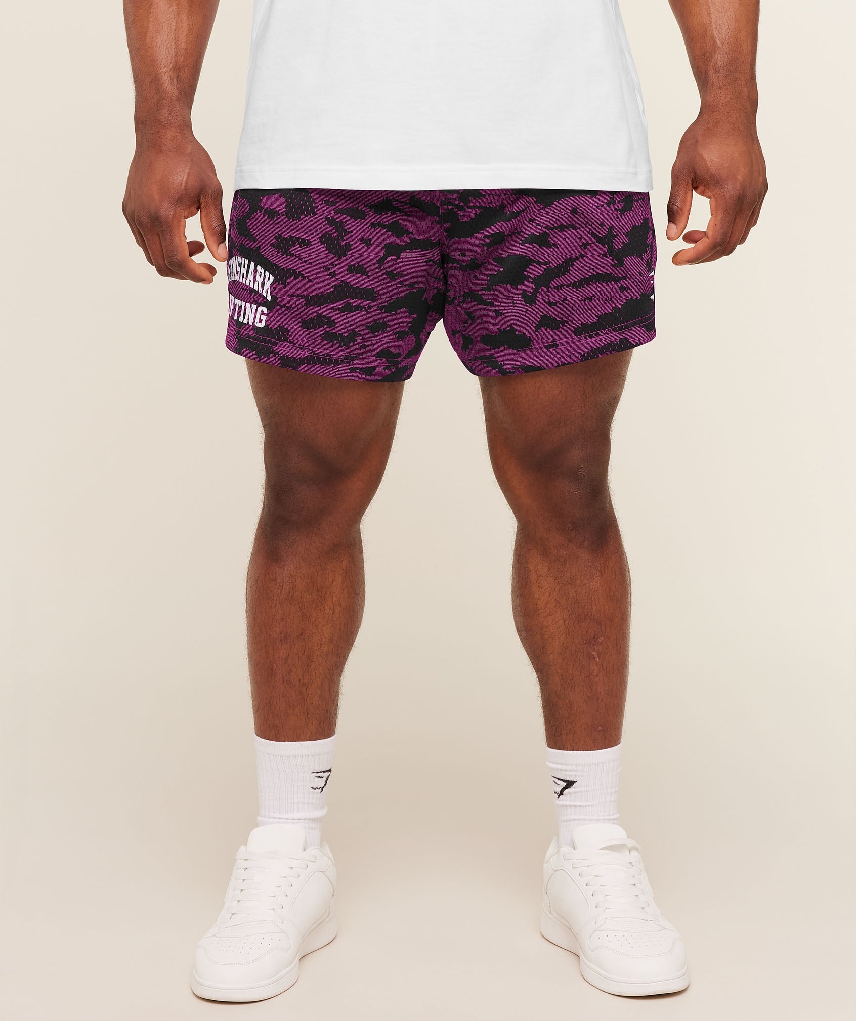 Lifting Mesh 5" Shorts - Super-Set Pink — imagem 1