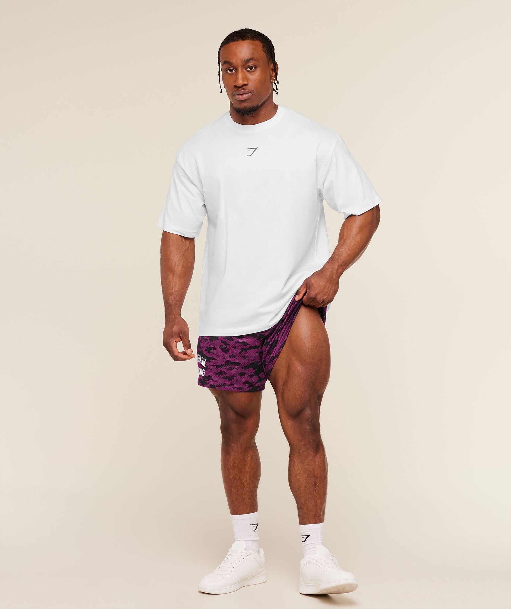 Lifting Mesh 5" Shorts - Super-Set Pink — imagem 7