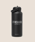 Metal Insulated Straw Bottle 1L - Black — imagem 1