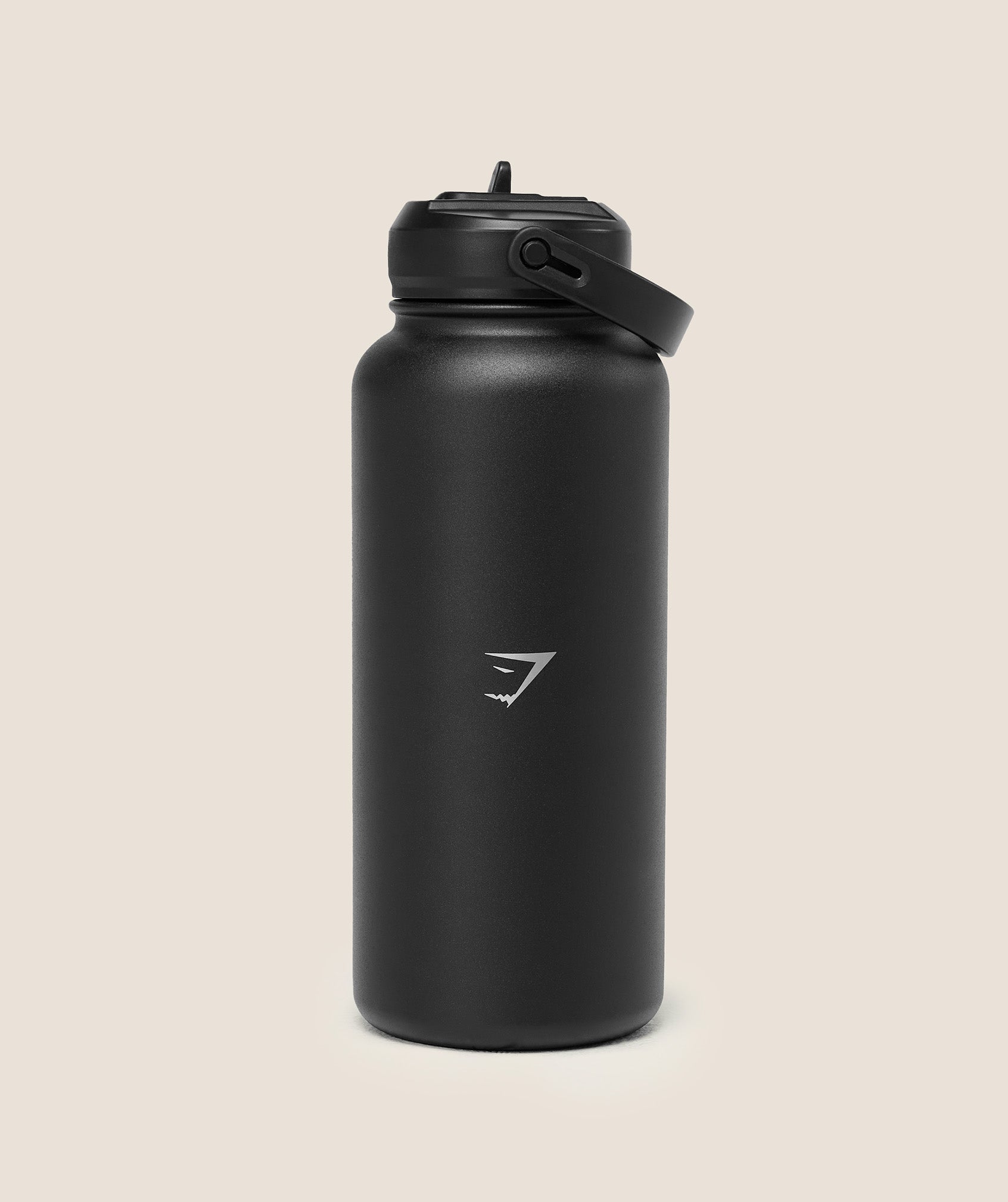 Metal Insulated Straw Bottle 1L - Black — imagem 2
