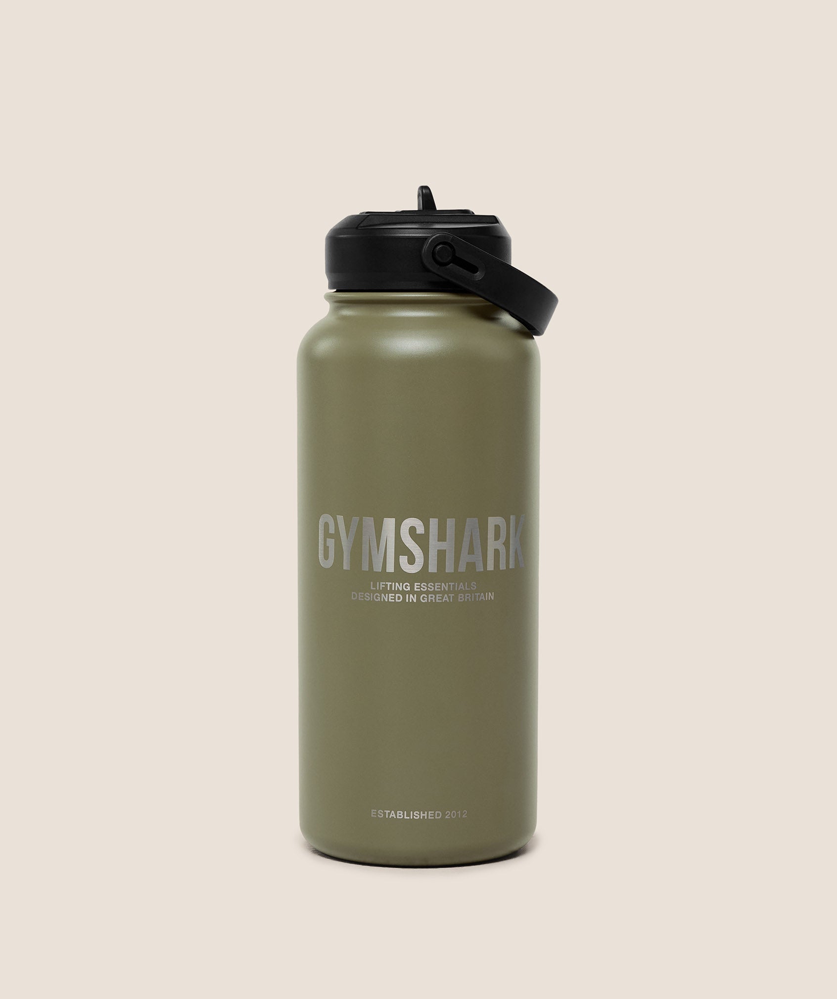 Metal Insulated Straw Bottle 1L - GS Grounded Green — imagem 1