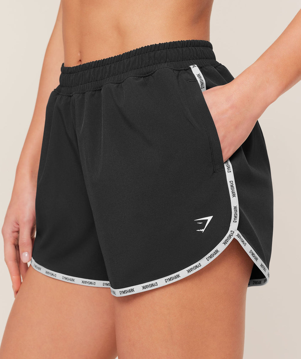 Micro Logo Shorts - Black — imagem 5