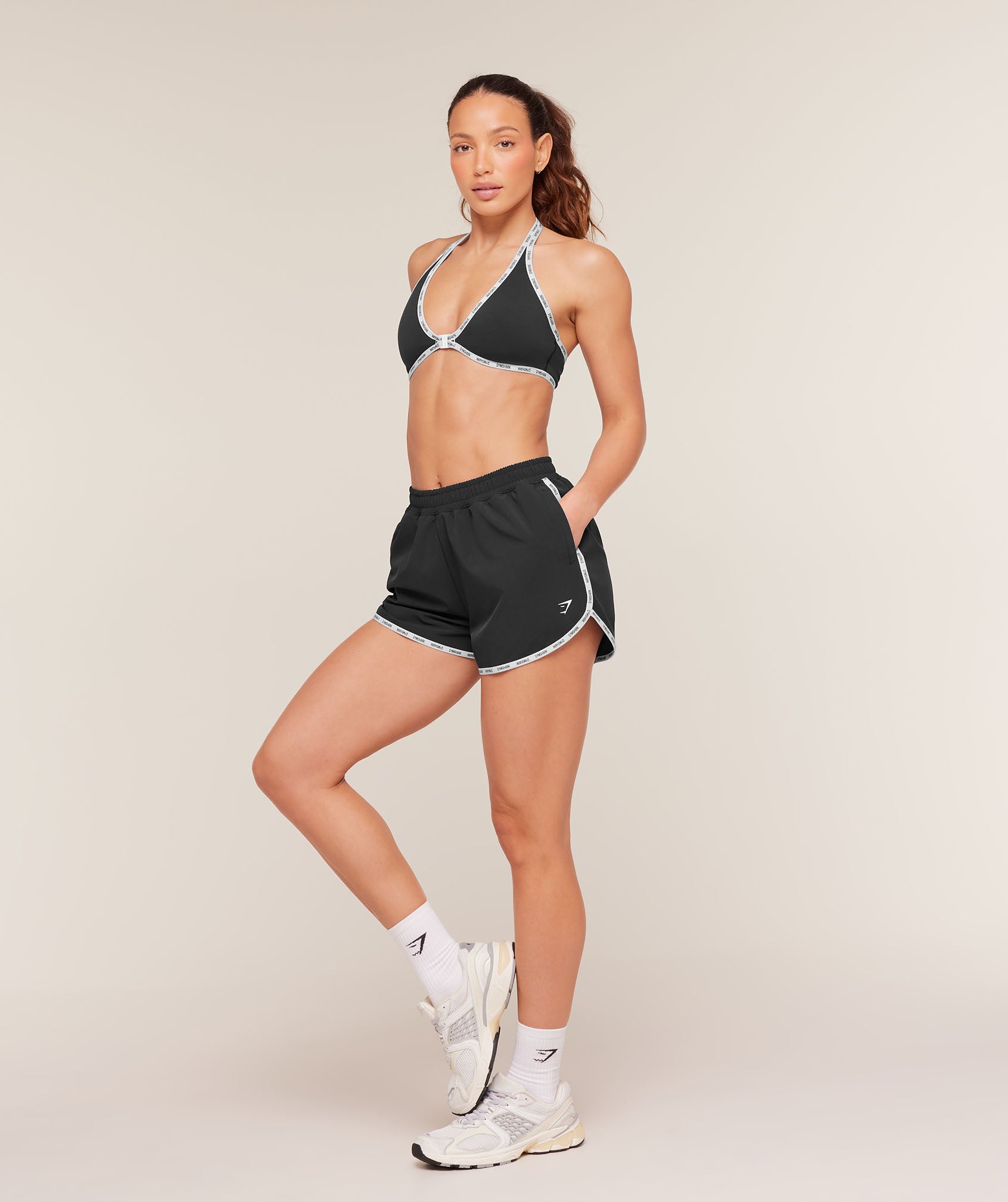 Micro Logo Shorts - Black — imagem 4