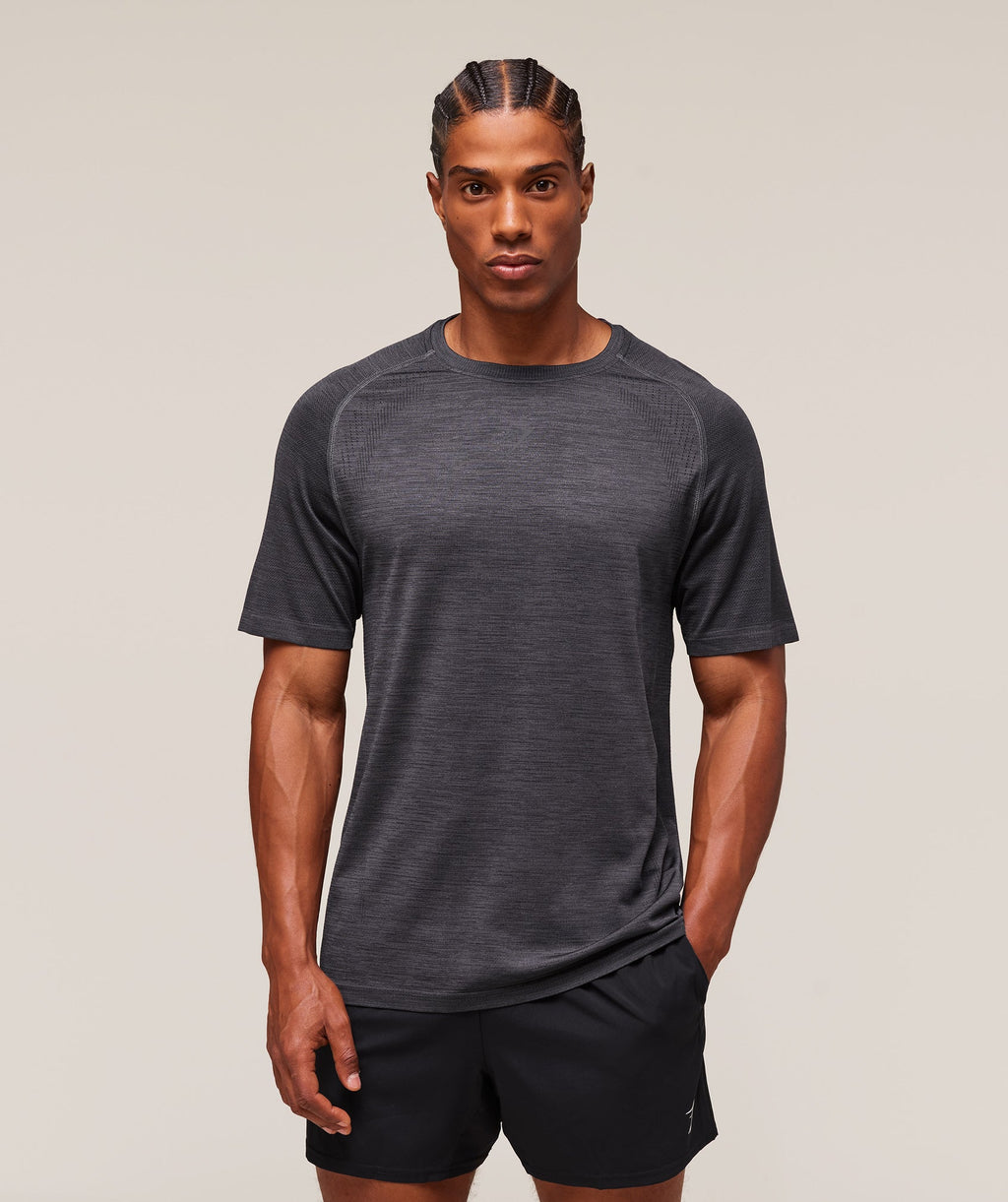 Versatile Seamless T-Shirt - Dark Grey/Black — imagem 1