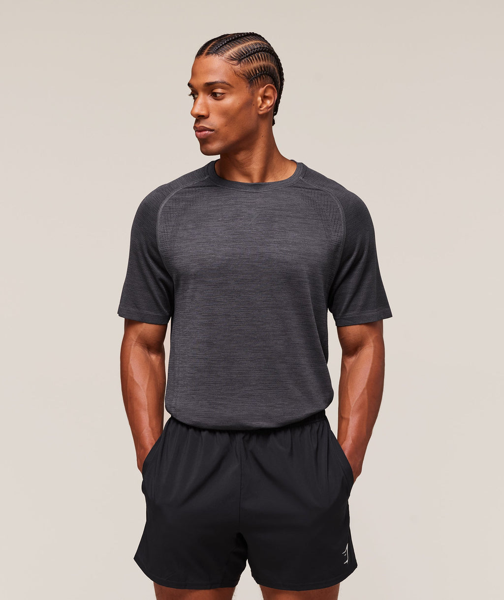 Versatile Seamless T-Shirt - Dark Grey/Black — imagem 6