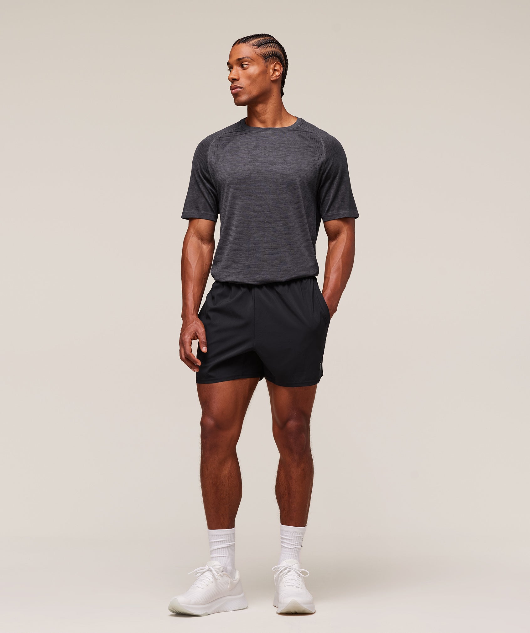 Versatile Seamless T-Shirt - Dark Grey/Black — imagem 3