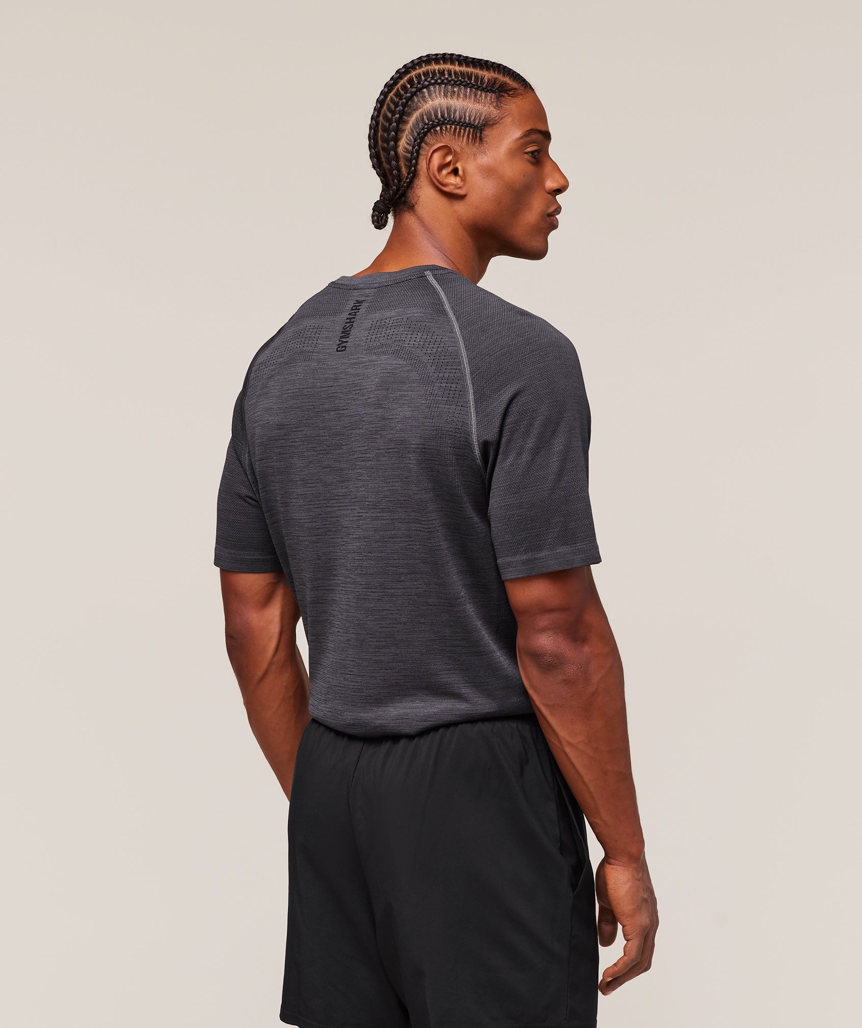 Versatile Seamless T-Shirt - Dark Grey/Black — imagem 2