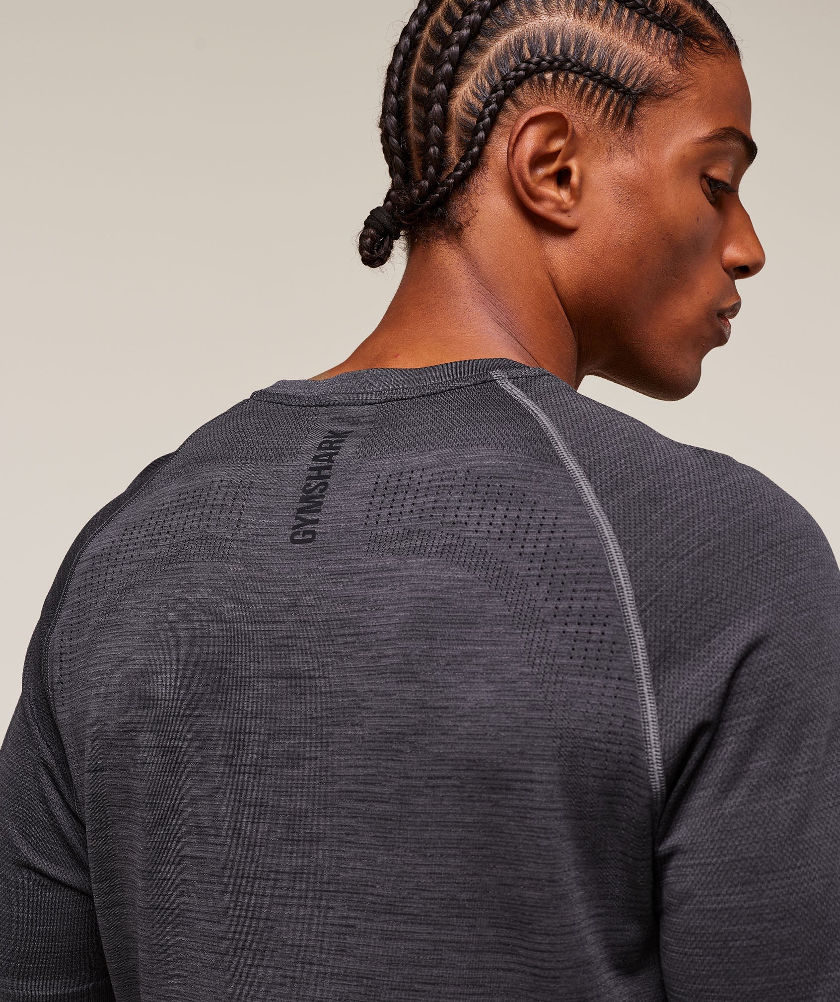 Versatile Seamless T-Shirt - Dark Grey/Black — imagem 5