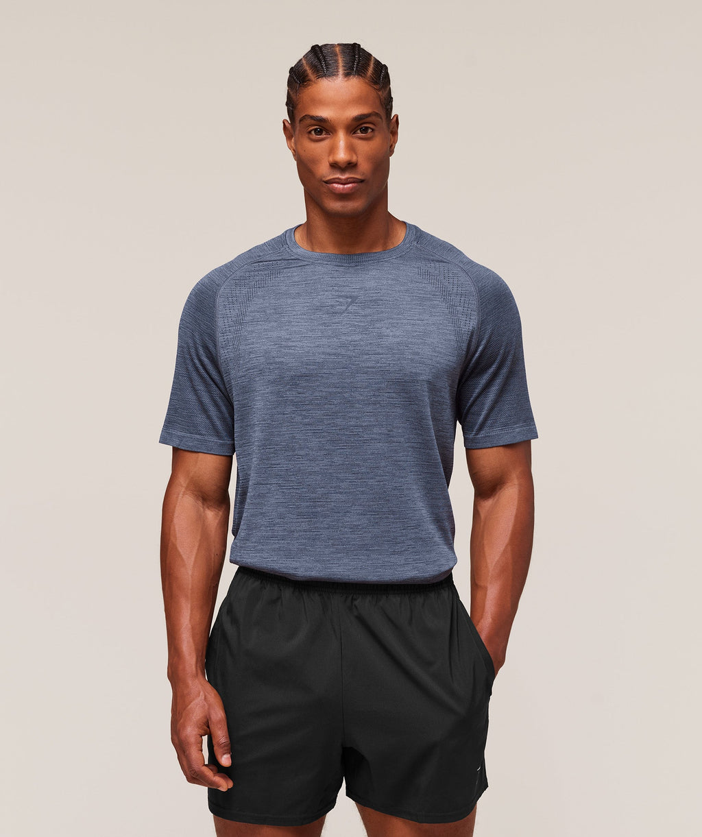 Versatile Seamless T-Shirt - Iron Blue/Navy — imagem 1