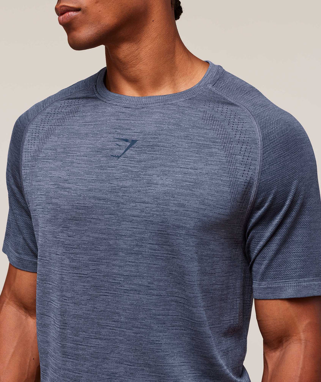 Versatile Seamless T-Shirt - Iron Blue/Navy — imagem 4