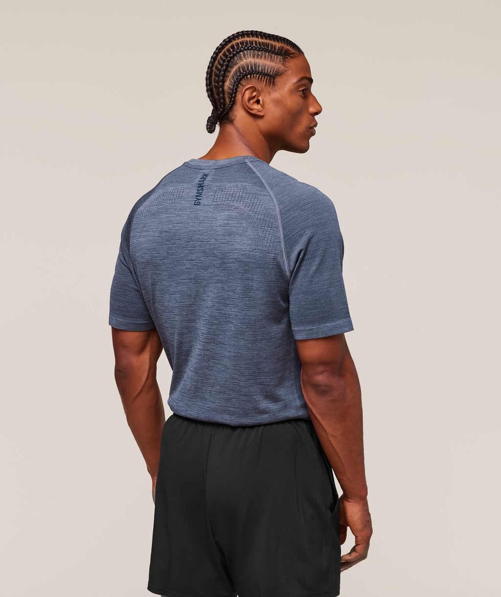 Versatile Seamless T-Shirt - Iron Blue/Navy — imagem 2