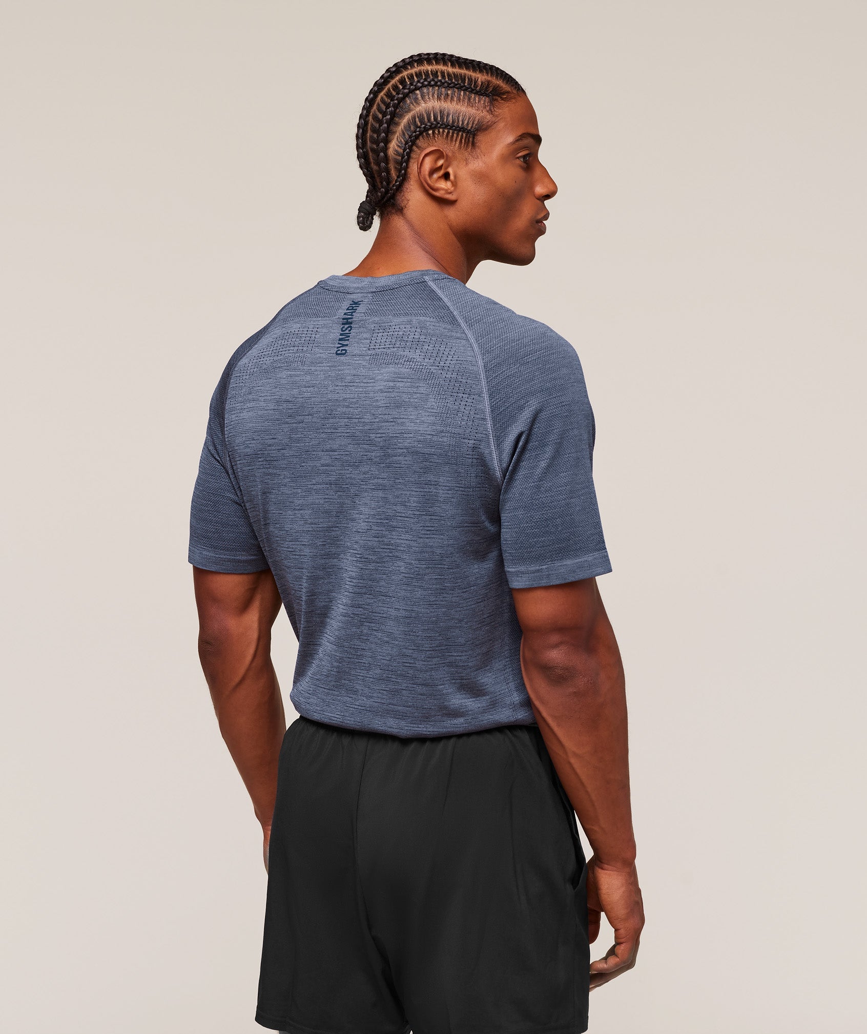 Versatile Seamless T-Shirt - Iron Blue/Navy — imagem 2