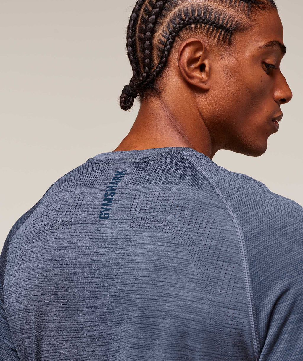 Versatile Seamless T-Shirt - Iron Blue/Navy — imagem 5