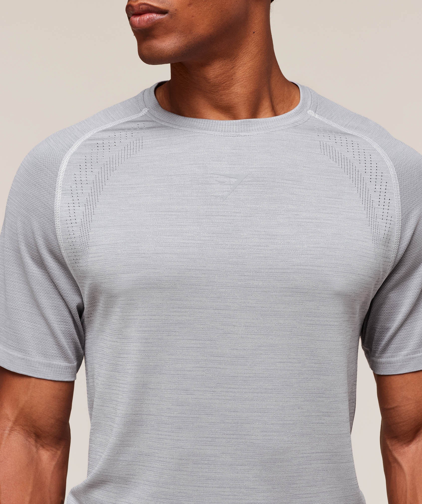Versatile Seamless T-Shirt - Light Grey/Smokey Grey — imagem 4