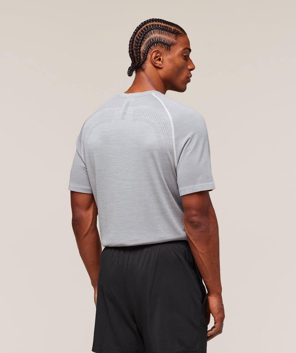 Versatile Seamless T-Shirt - Light Grey/Smokey Grey — imagem 2