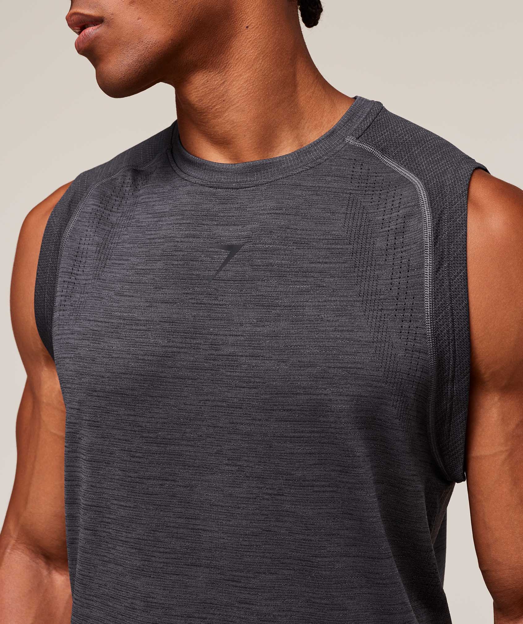 Versatile Seamless Tank - Dark Grey/Black — imagem 4